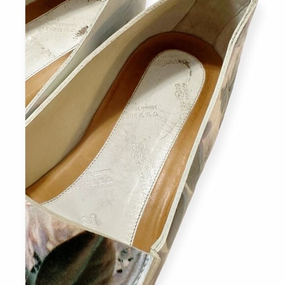 Maison Martin Margiela White 3D Floral Slip on Loafers, Size 41EU - Picture 9 of 12